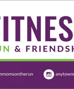 Alternative view of Moms on the Run Business Cards
