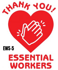Essential Workers Sticker Roll - 2"