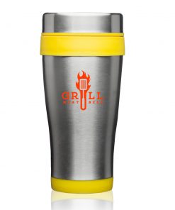 Alternative view of Insulated Stainless Steel Travel Mugs 16 oz. [Full Color]